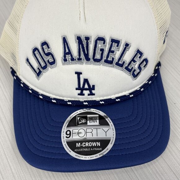 New Era 9FORTY Los Angeles Dodgers A-Frame M-Crown Adjustable Hat Cap OSFM - Picture 2 of 6